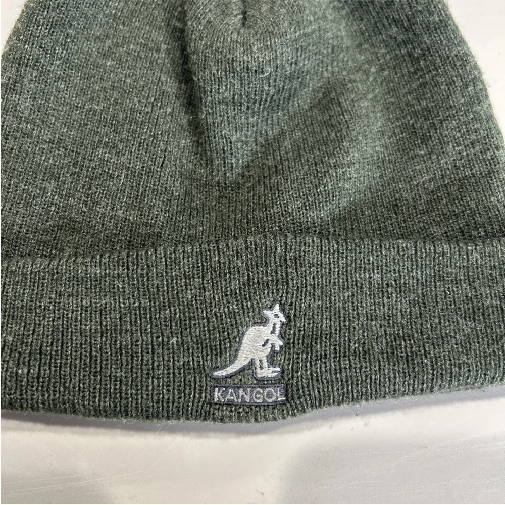 Kangol Winter Cuffed Beanie Hat Gray OSFM Wool Blend Toboggan Snow Warm Unisex - Picture 2 of 5